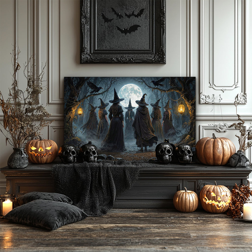 Coven of Witches Halloween Wall Art