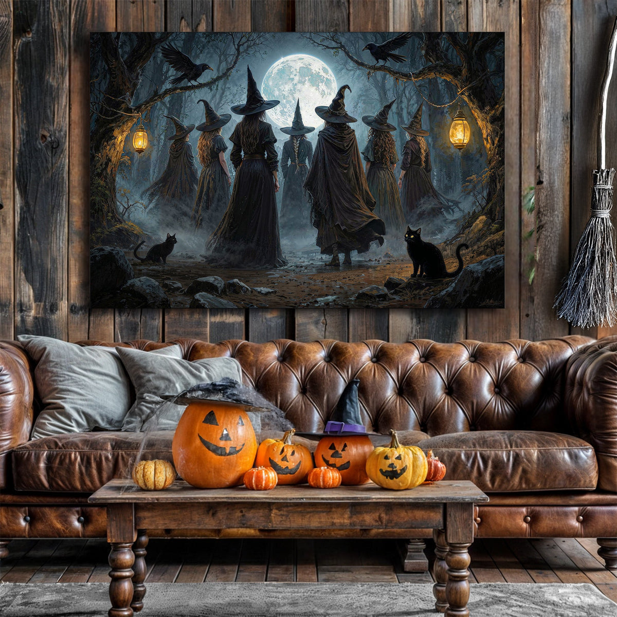 Coven of Witches Halloween Wall Art