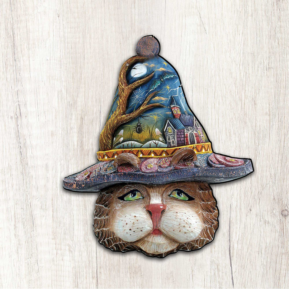 Halloween Eve Cat Halloween Door Decor by G. DeBrekht - Thanksgiving Halloween Decor - 8161039H