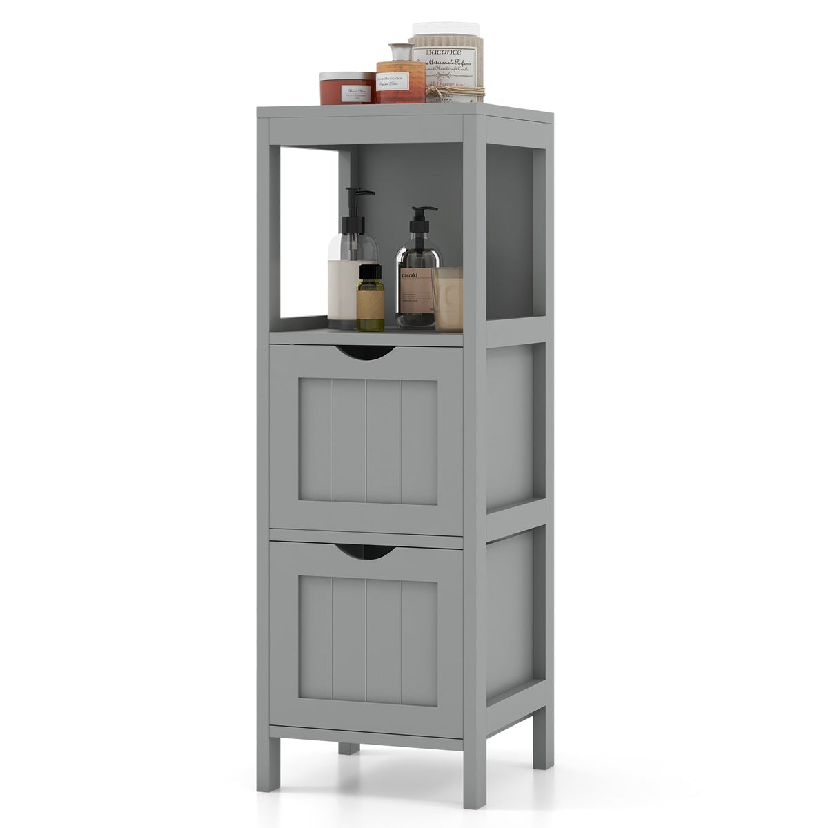 Freestanding Storage Cabinet with 2 Removable Drawers for Bathroom