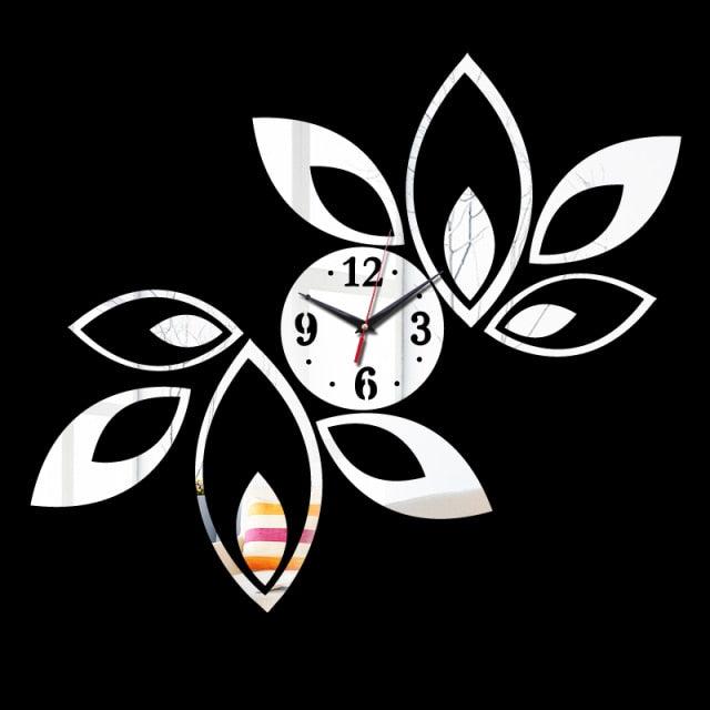 Acrylic Mirror Wall Clock Stickers Modern Decor Living Room Gift Home Furniture Sticker Mirror Frameless Large Wall Clock Kit for Home Living Room Bedroom Office Decoration