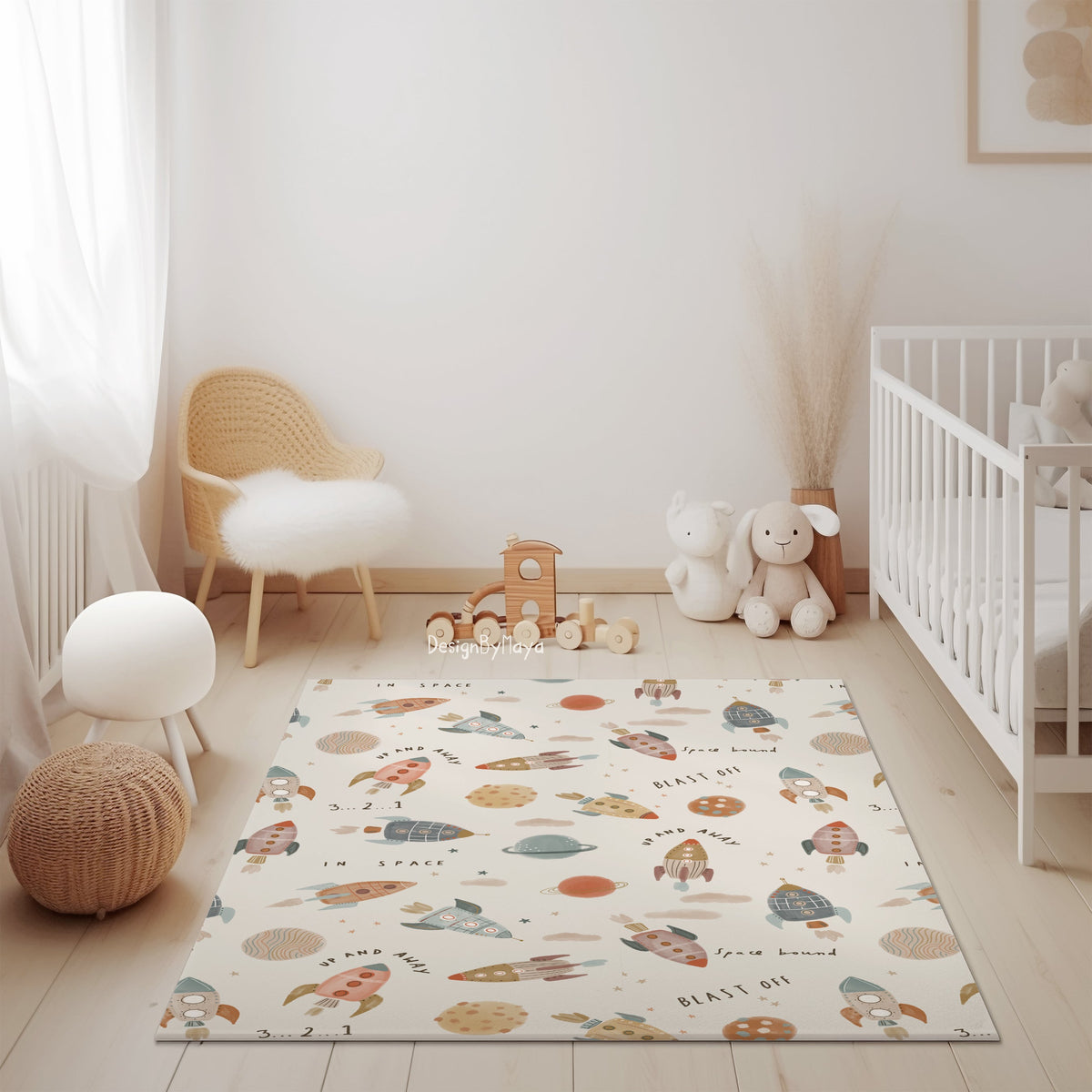 Baby Animals ABC Rug / World map Area Rug