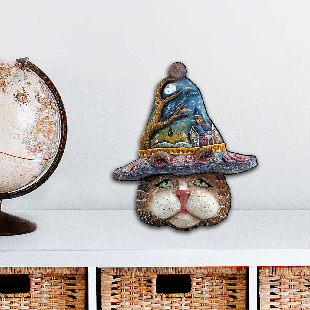 Halloween Eve Cat Halloween Door Decor by G. DeBrekht - Thanksgiving Halloween Decor - 8161039H