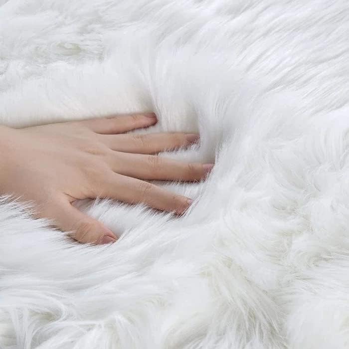 Thicken Faux Fur Rugs Plush Carpet area rug options of 4 colors 3 sizes